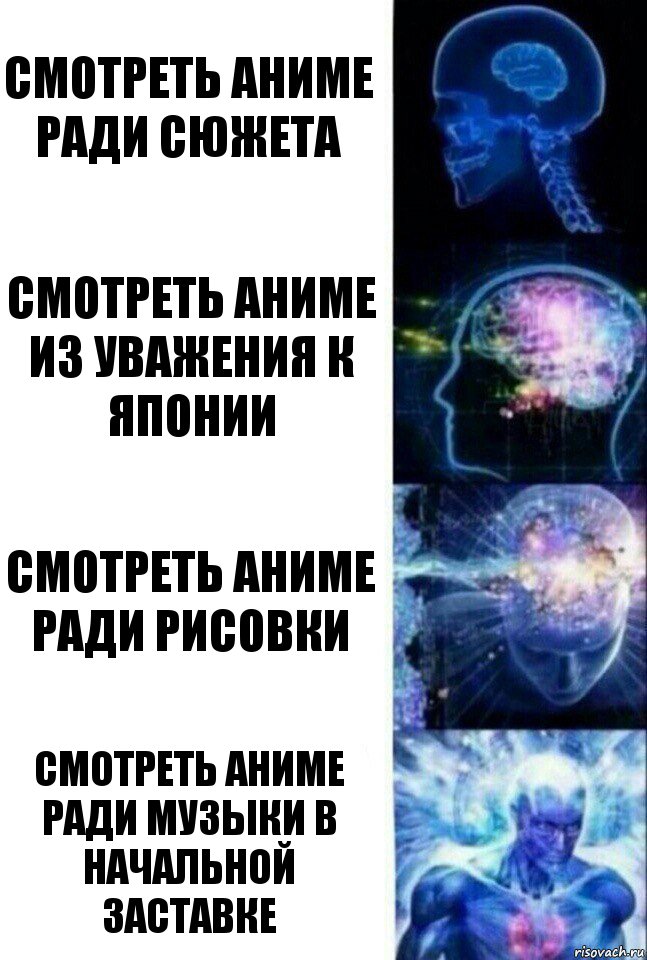 смотреть аниме ради сюжета смотреть аниме из уважения к японии смотреть аниме ради рисовки смотреть аниме ради музыки в начальной заставке, Комикс  Сверхразум