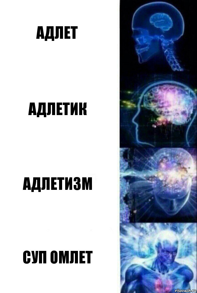 Адлет Адлетик Адлетизм Суп Омлет, Комикс  Сверхразум