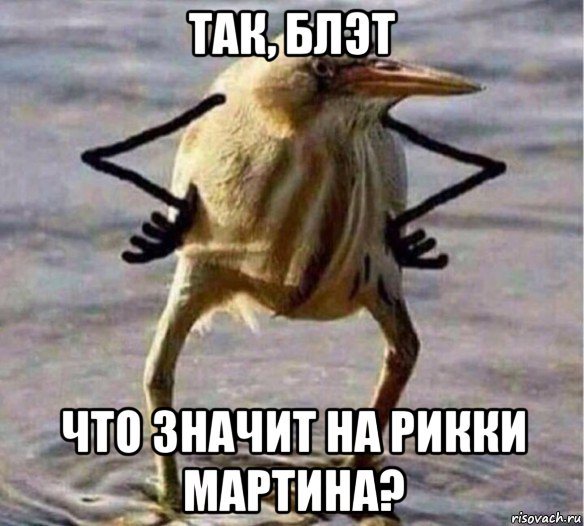 так, блэт что значит на рикки мартина?, Мем Так Блэт