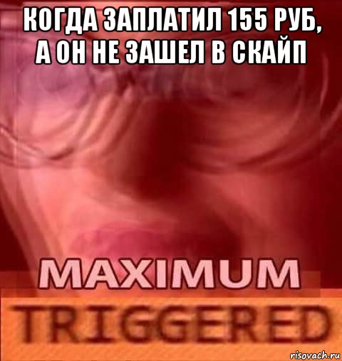 когда заплатил 155 руб, а он не зашел в скайп 