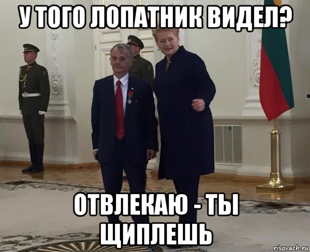 у того лопатник видел? отвлекаю - ты щиплешь