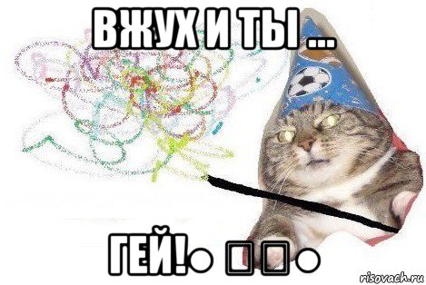 вжух и ты ... гей!● ̮̮●, Мем Вжух мем