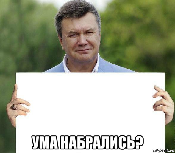  ума набрались?