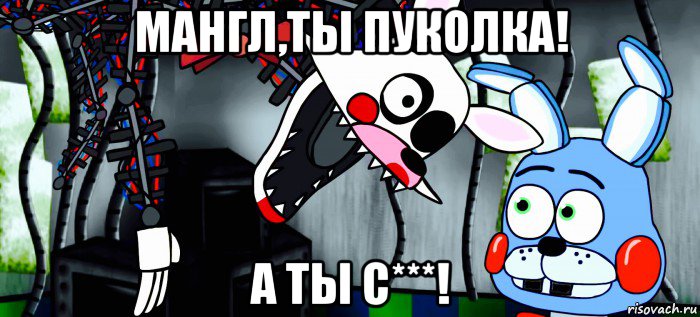 мангл,ты пуколка! а ты с***!