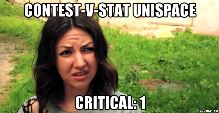 contest-v-stat unispace critical: 1