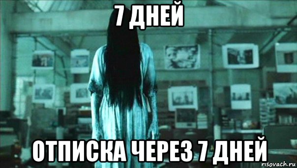 7 дней отписка через 7 дней