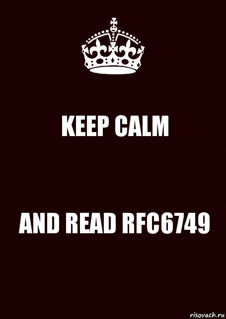 KEEP CALM AND READ RFC6749, Комикс keep calm