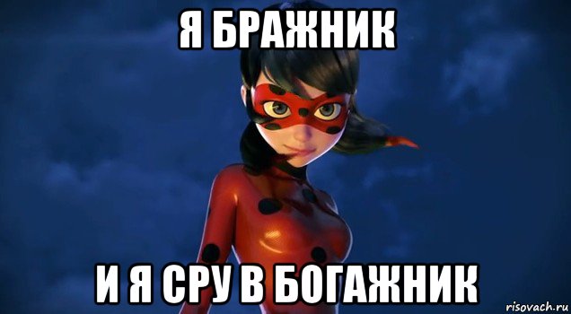 я бражник и я сру в богажник