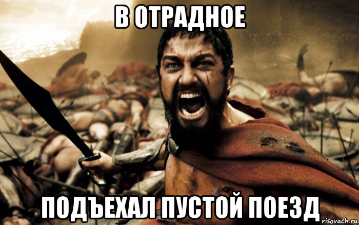 в отрадное подъехал пустой поезд