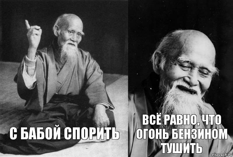 с бабой спорить всё равно, что огонь бензином тушить, Комикс Мудрец-монах (2 зоны)