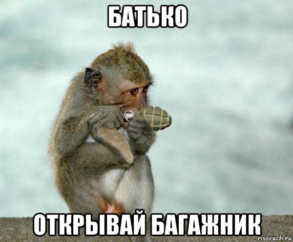 батько открывай багажник