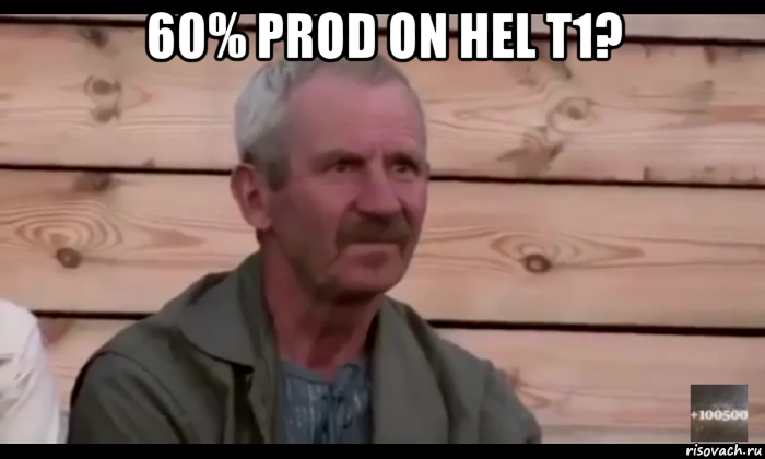 60% prod on hel t1? 