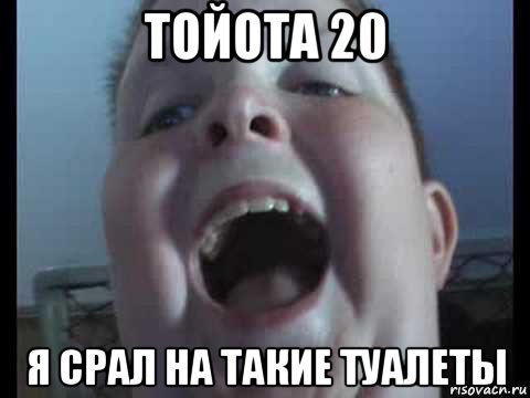 тойота 20 я срал на такие туалеты