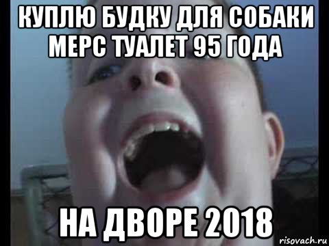 куплю будку для собаки мерс туалет 95 года на дворе 2018