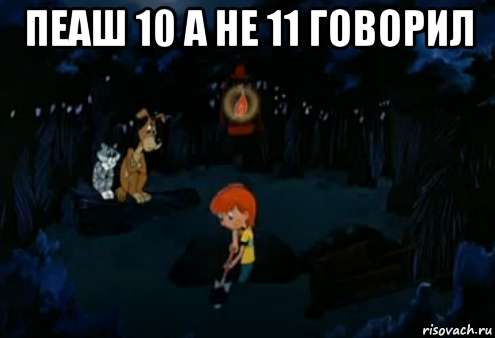 пеаш 10 а не 11 говорил 