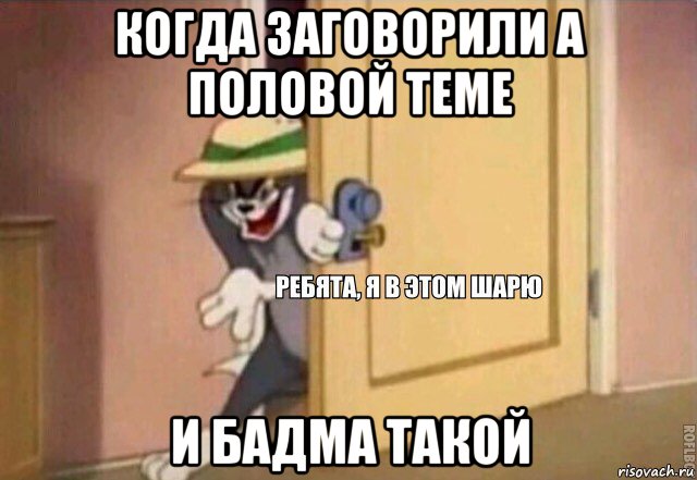 когда заговорили а половой теме и бадма такой, Мем    Ребята я в этом шарю