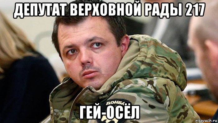 депутат верховной рады 217 гей-осёл