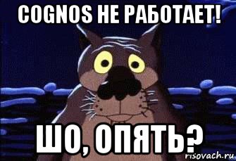 cognos не работает! шо, опять?