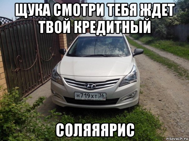 щука смотри тебя ждет твой кредитный соляяярис