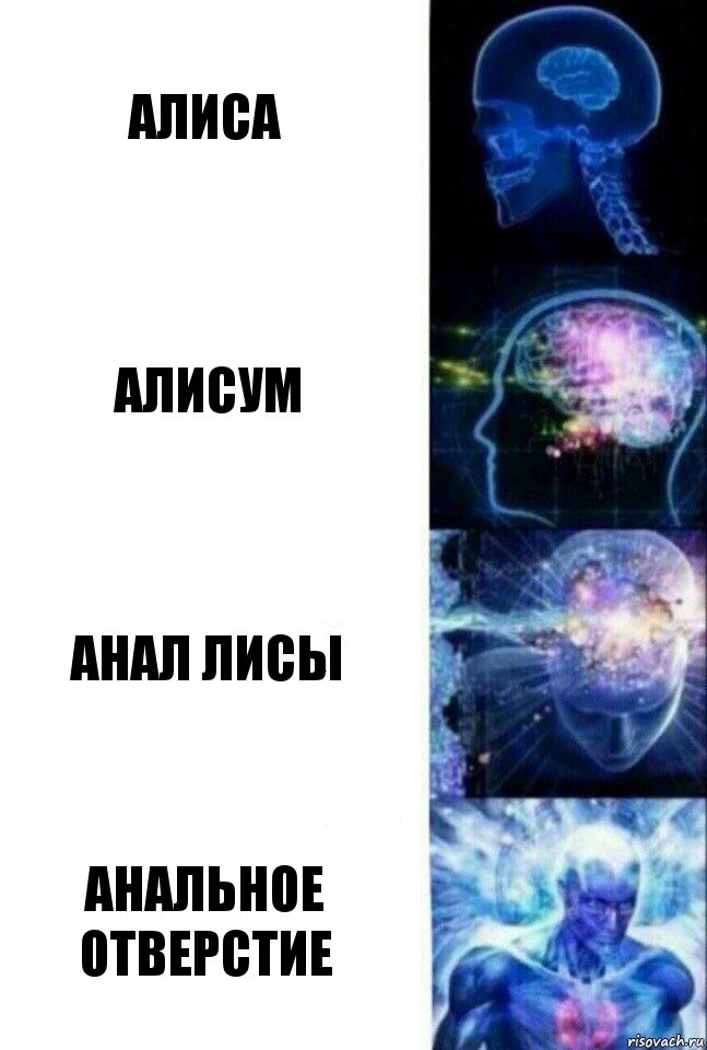 алиса алисум анал лисы Анальное отверстие, Комикс  Сверхразум