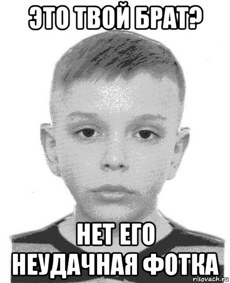 это твой брат? нет его неудачная фотка, Мем Я тупой голубь