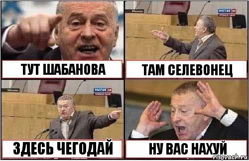 ТУТ ШАБАНОВА ТАМ СЕЛЕВОНЕЦ ЗДЕСЬ ЧЕГОДАЙ НУ ВАС НАХУЙ, Комикс жиреновский