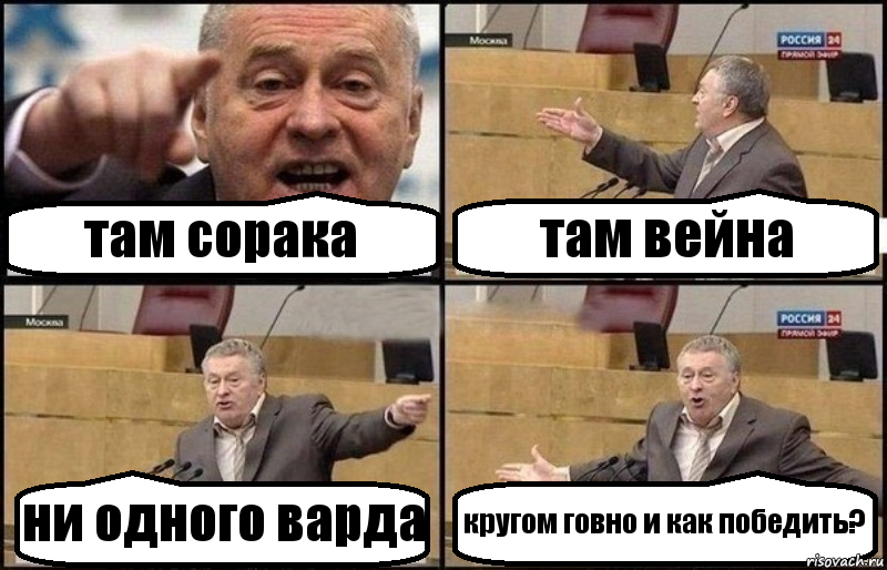 там сорака там вейна ни одного варда кругом говно и как победить?, Комикс Жириновский