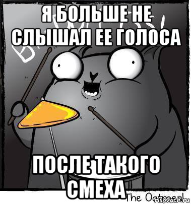 я больше не слышал ее голоса после такого смеха, Мем Ba dum tss