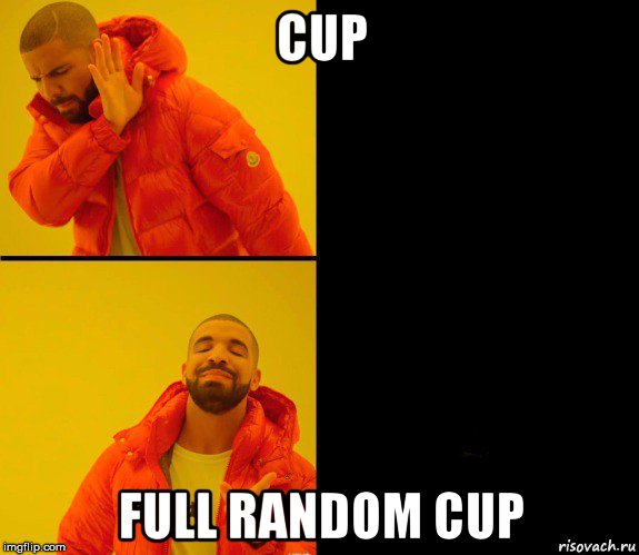 cup full random cup, Мем Дрейк