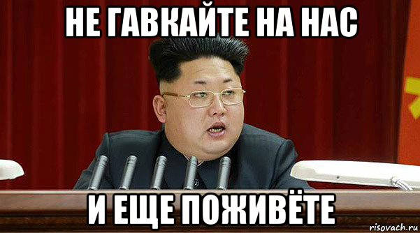 не гавкайте на нас и еще поживёте, Мем КИМ ЧЕН ЫН с подбритыми бровями