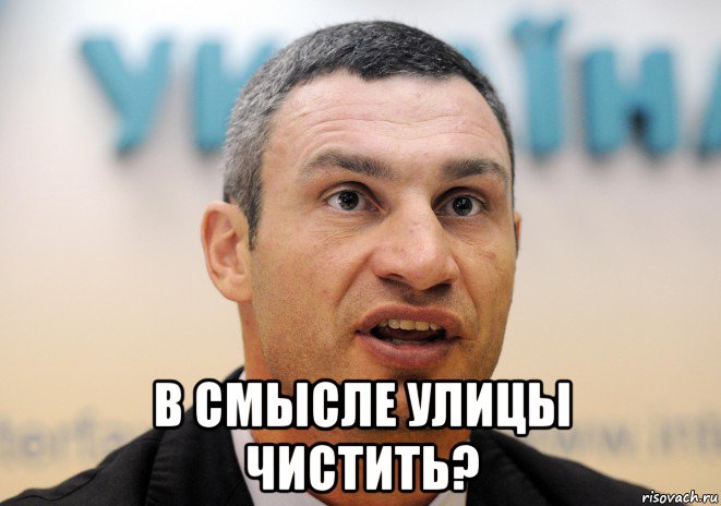 в смысле улицы чистить?