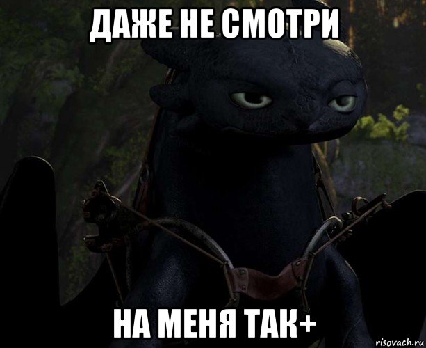 даже не смотри на меня так+