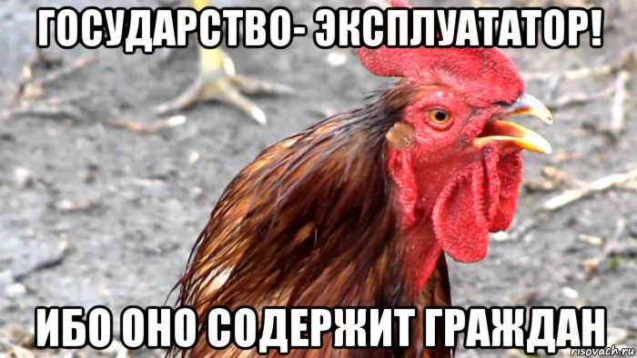 государство- эксплуататор! ибо оно содержит граждан