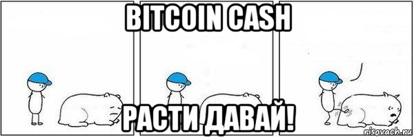 bitcoin cash расти давай!, Мем Пинок