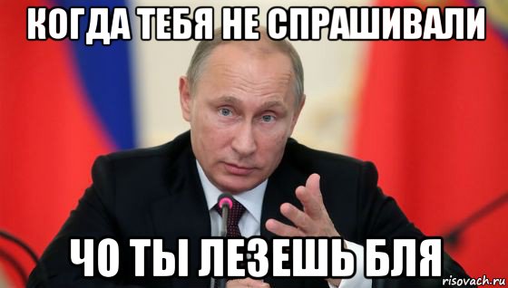 когда тебя не спрашивали чо ты лезешь бля, Мем Президент владмир путин герой и доброй