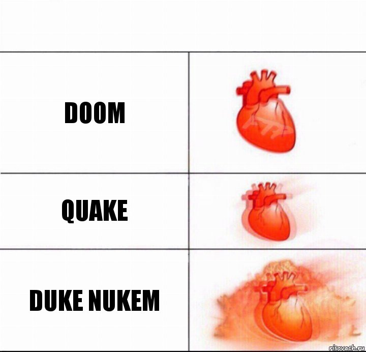 doom quake duke nukem, Комикс  Расширяюшее сердце