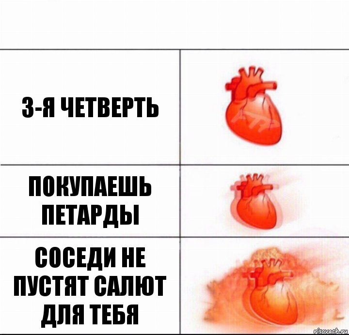 3-я четверть покупаешь петарды соседи не пустят салют для тебя, Комикс  Расширяюшее сердце