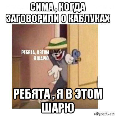 сима , когда заговорили о каблуках ребята , я в этом шарю, Мем Ребята я в этом шарю