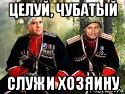 целуй, чубатый служи хозяину