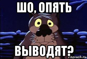 шо, опять выводят?
