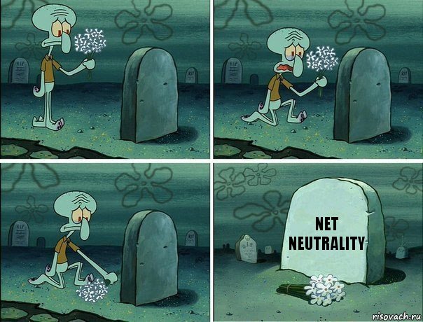 Net Neutrality, Комикс  Сквидвард хоронит