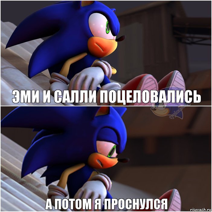 Эми и Салли поцеловались а потом я проснулся, Комикс Sonic 1