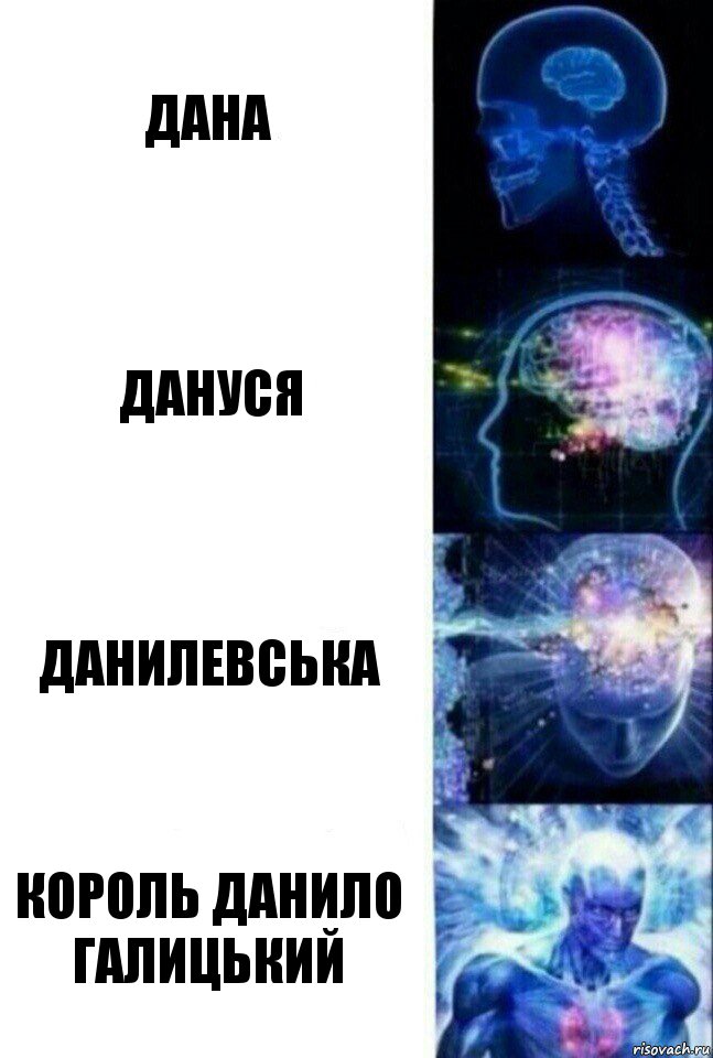 Дана Дануся Данилевська Король Данило Галицький, Комикс  Сверхразум