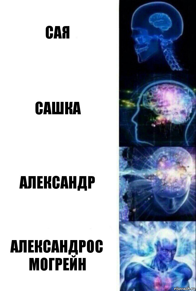 Сая Сашка Александр Александрос Могрейн, Комикс  Сверхразум