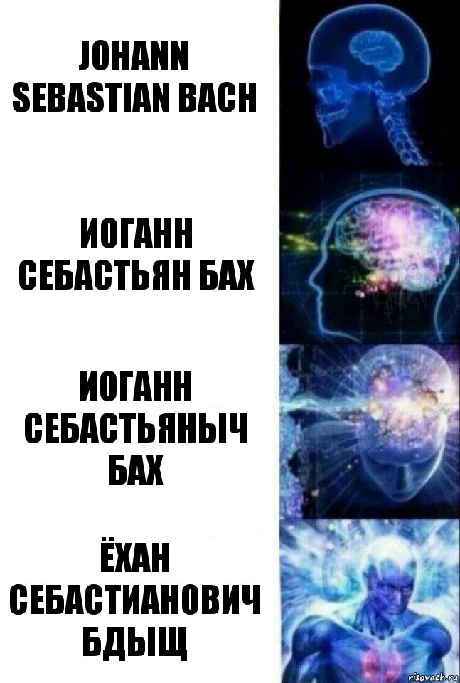 Johann Sebastian Bach Иоганн Себастьян Бах Иоганн Себастьяныч Бах Ёхан Себастианович Бдыщ, Комикс  Сверхразум