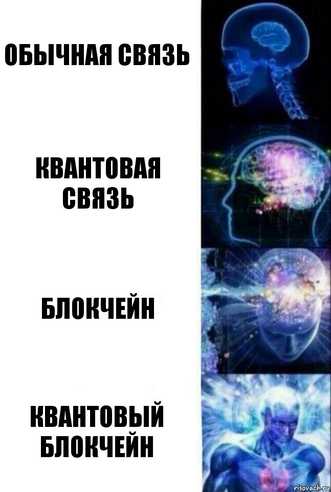 обычная связь квантовая связь блокчейн квантовый блокчейн, Комикс  Сверхразум