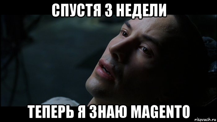 спустя 3 недели теперь я знаю magento