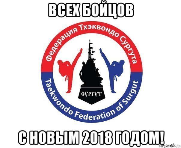 всех бойцов с новым 2018 годом!