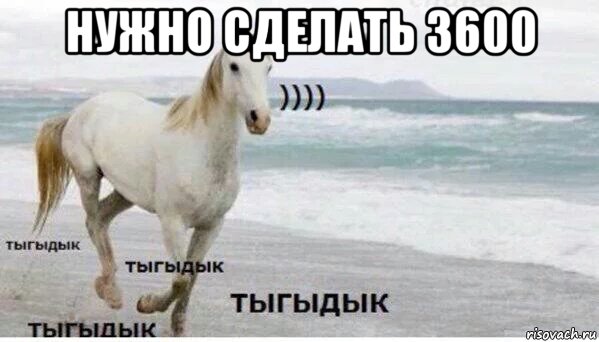 нужно сделать 3600 , Мем   Тыгыдык