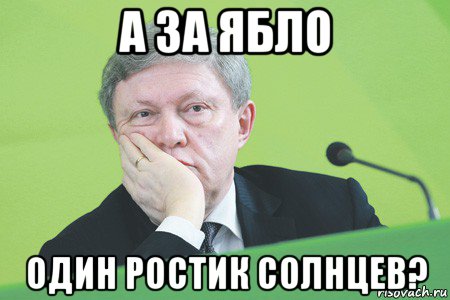 а за ябло один ростик солнцев?